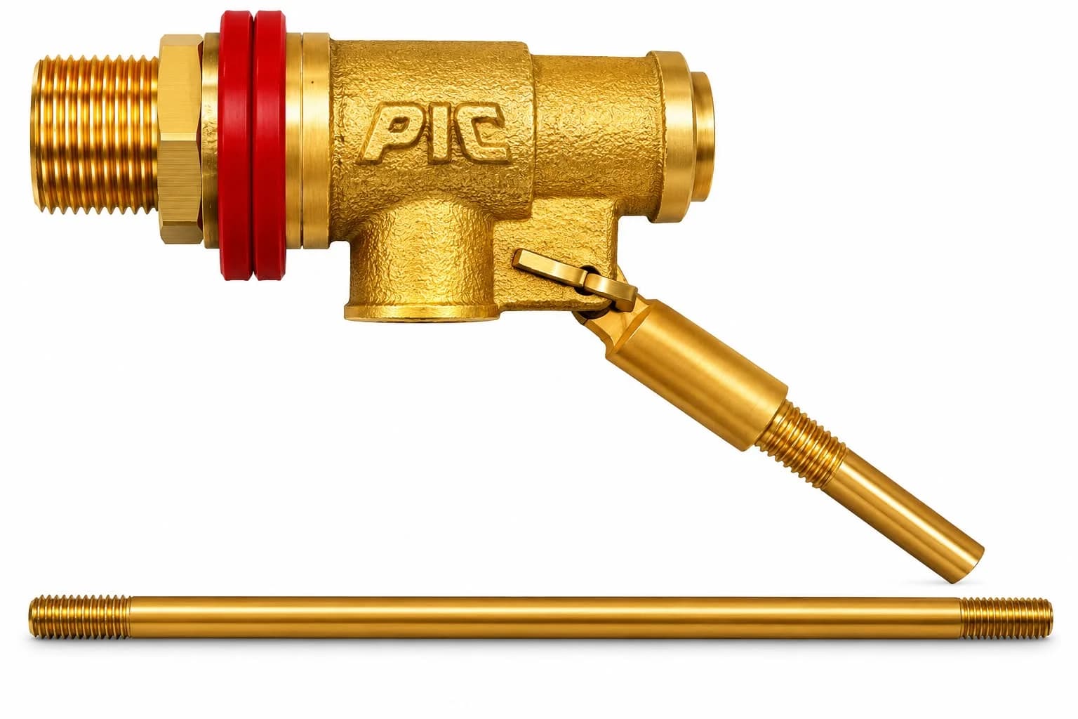 BRASS FLOAT VALVE (with Rod & Synthetic Washer)